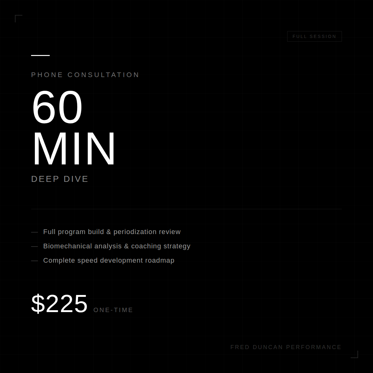 1 Hour Phone Consultation